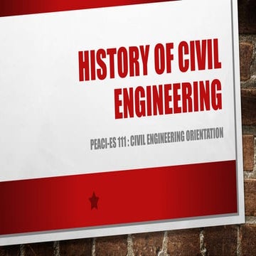 History of civil engineering
