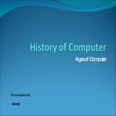 History Of Computer