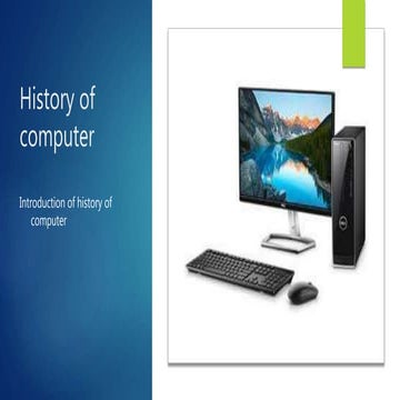 History of computer by Hanad Mohamed Dahir