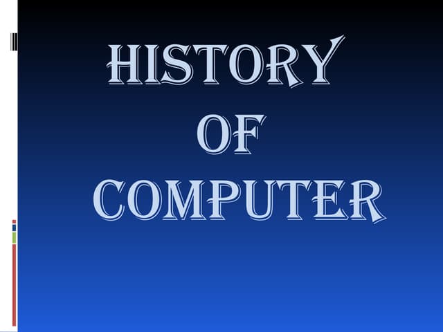 History Of Computers