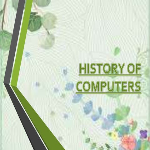 History of computers