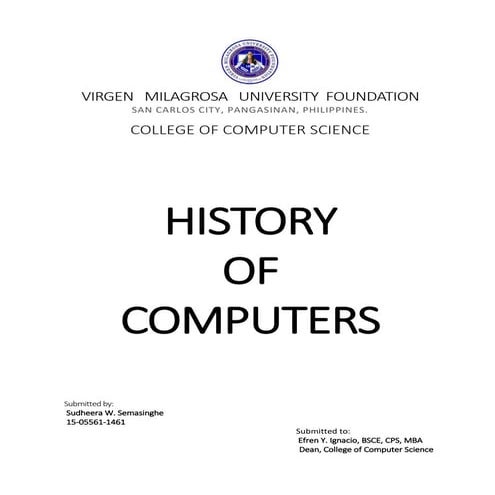History of Computers