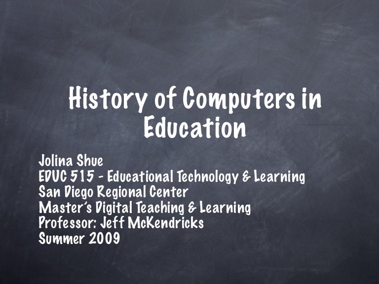 History of computers in schools