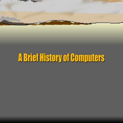 Computer history timeline | PPTX