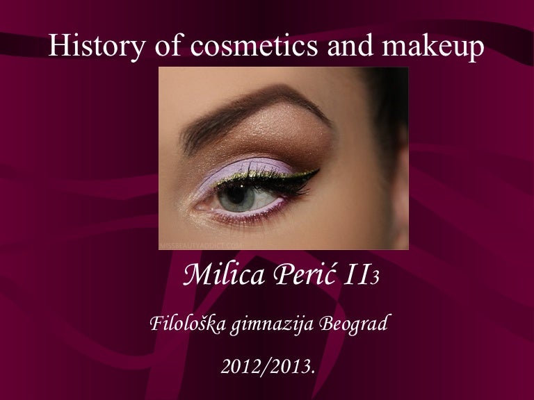 History of cosmetics and makeup
