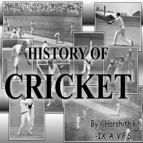History of cricket 