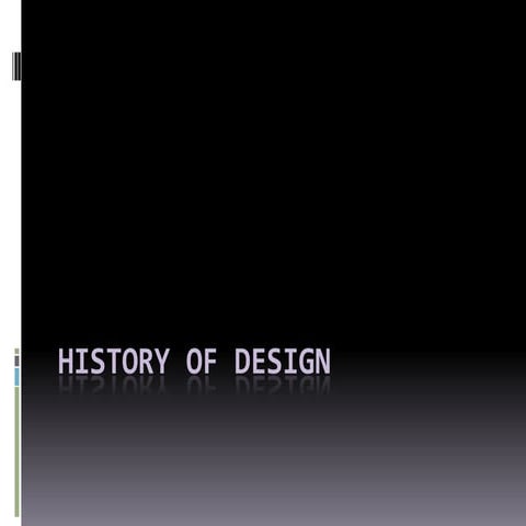 History Of Design Overview Of Movement And Designers  Notes Copy