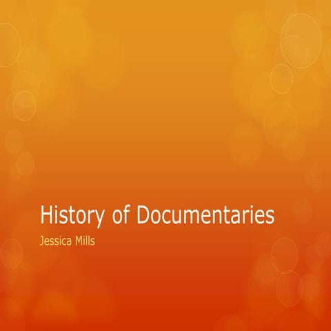 History of documentaries