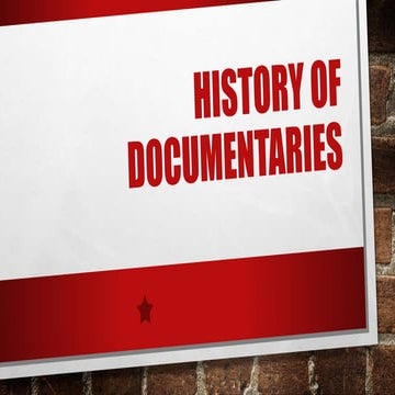 History of documentaries