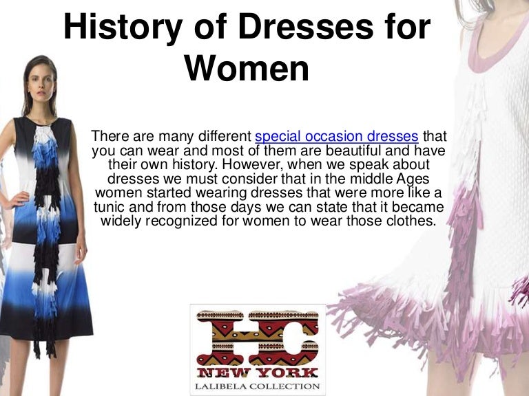 History of dresses for women