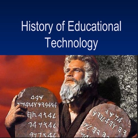 History of educational technology