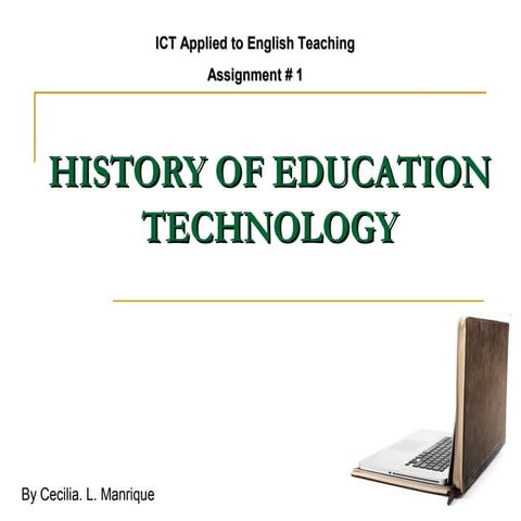 History of education technology