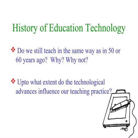 History of education technology