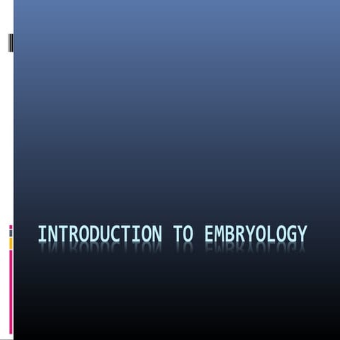 History of embryology