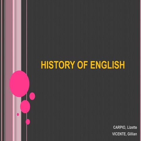 History of English