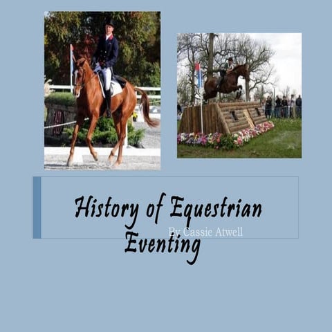 History of equestrian eventing