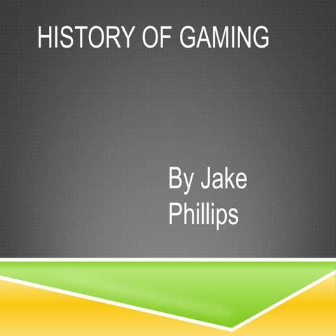 History of gaming finished one