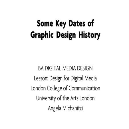 History of Graphic Design