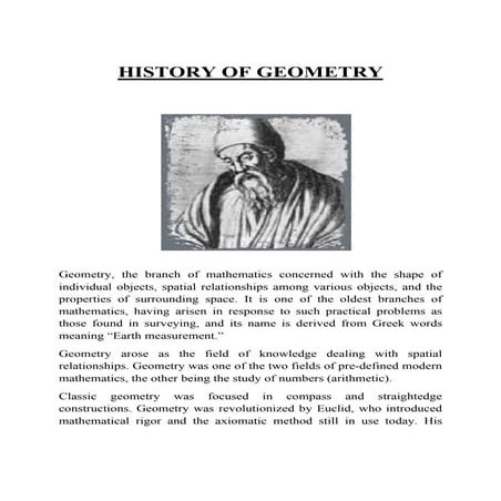 History of geometry