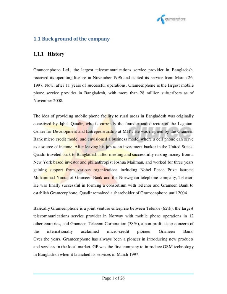 history of grameenphone