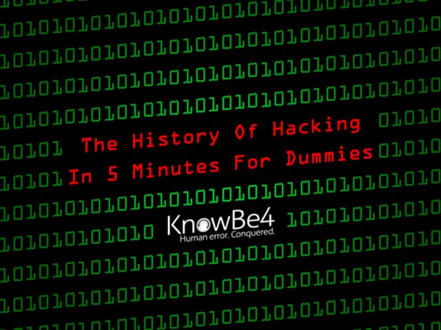 The History of Hacking in 5minutes (for dummie)