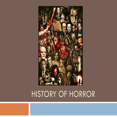 History of horror