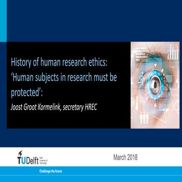 History of human research ethics