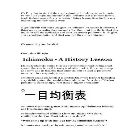 History of ichimoku | PDF