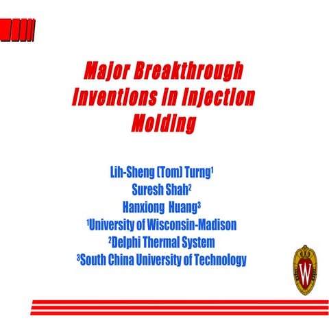 Major Breakthrough Inventions for Injection Molding | PPT