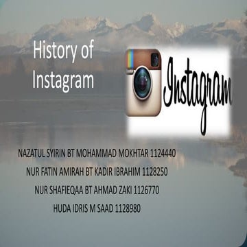 History of instagram