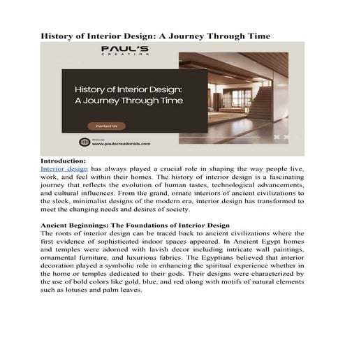 INTERIOR STYLING INTRODUCTION.pptx...... | PPTX