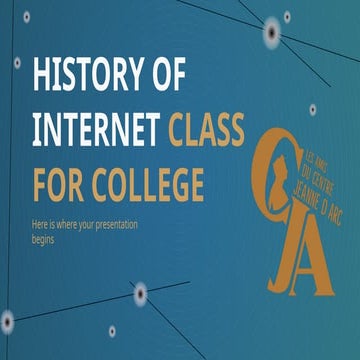 History of Internet Class for College by Slidesgo | PPTX