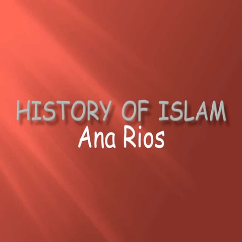 History of islam