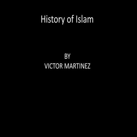 History of islam