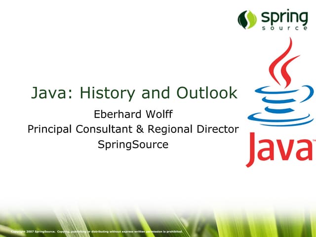 History of Java 2/2 | PPT