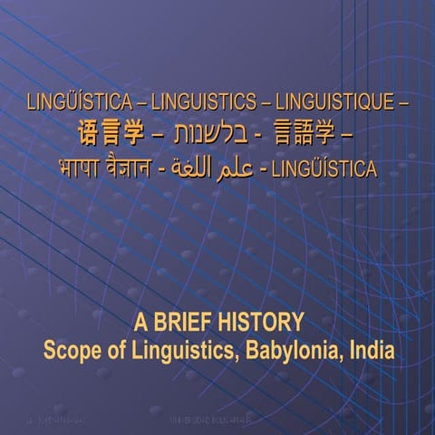 History of linguistics_class-1