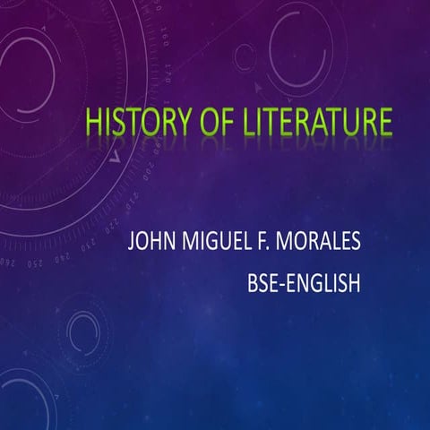 History of literature