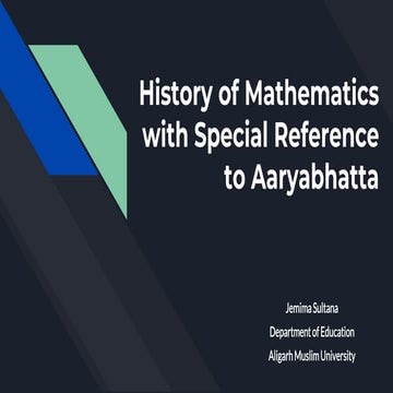 History of mathematics - Pedagogy of Mathematics