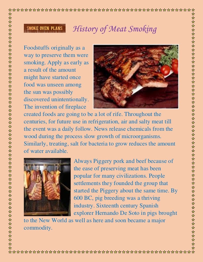 History of meat smoking