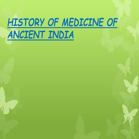 History of medicine of ancient india