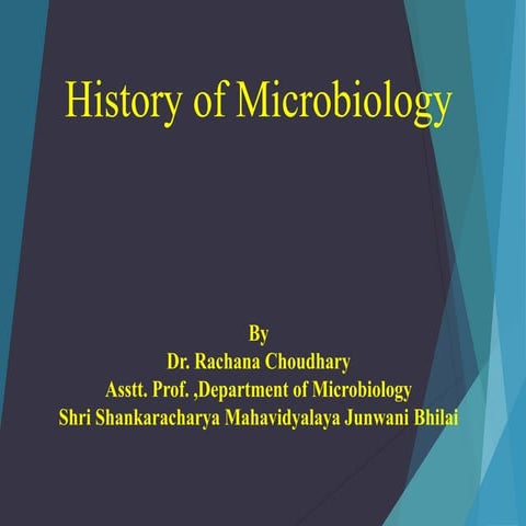 History of microbiology