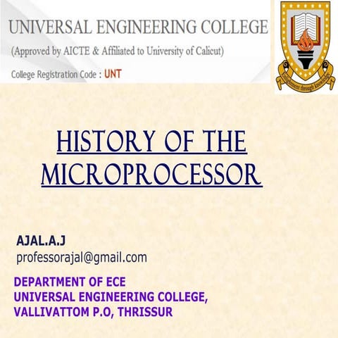 History of processors | PPT