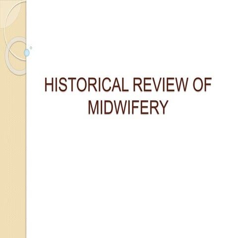 History of midwifery