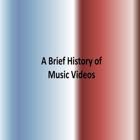 History of music videos