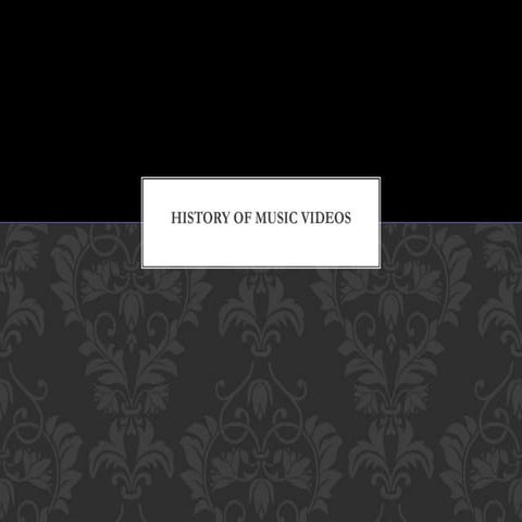 History of music videos