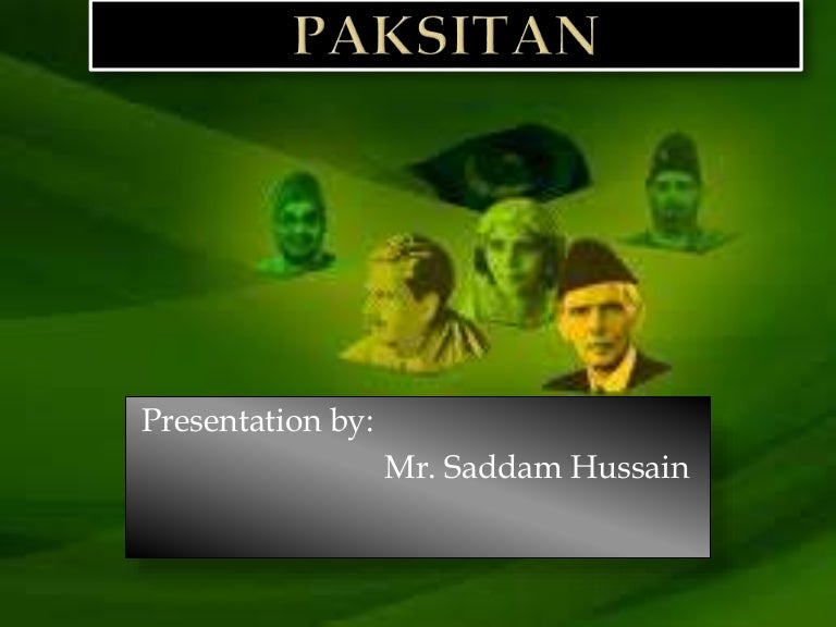 presentation on pakistan history