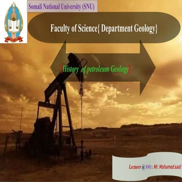 inroduction of history  petroleum and thier classiication