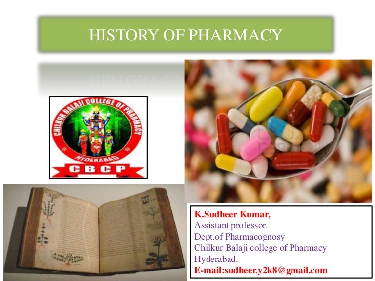 History Of Pharmacy
