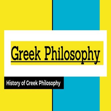 History of Philosophy