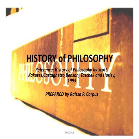 History of philosophy